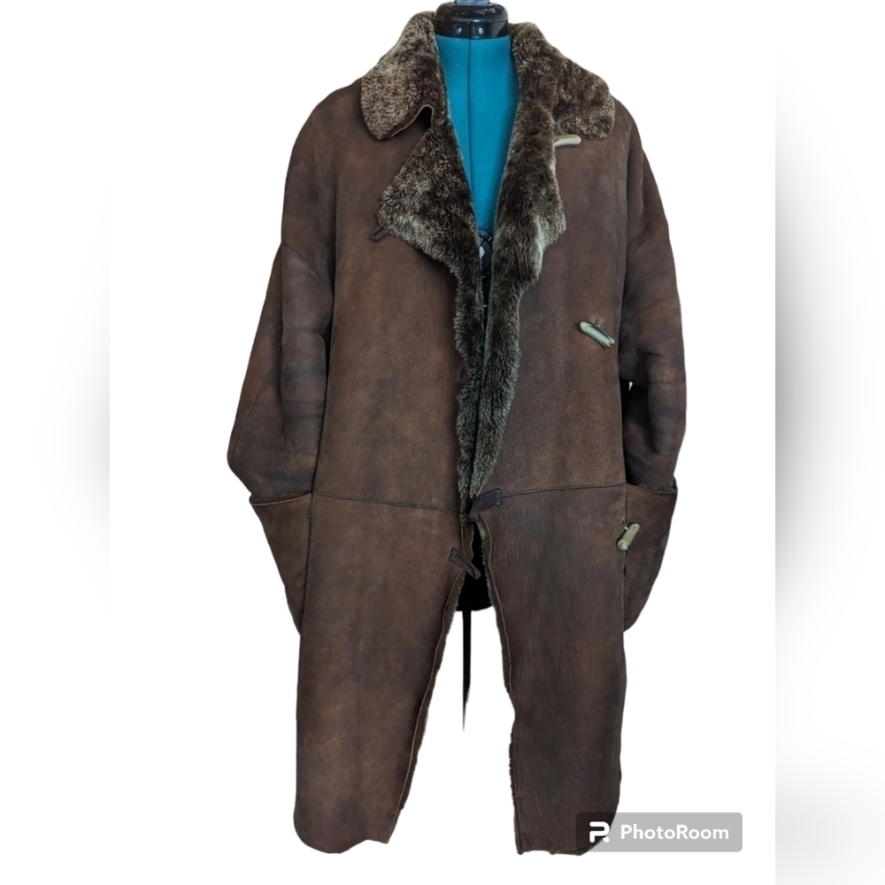 VINTAGE Mouton Real Sheepskin Jacket